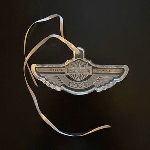 NEW - Harley Davidson 100th anniv Waterford Crystal Ornament - limited edition